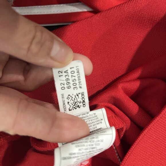 Adidas Full Zip Jacket Mens M Red Blue Los Angeles Stars Track Basketball Retro - Picture 9 of 9